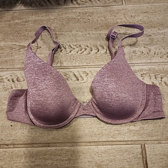 victorias secret uplift semi demi bra 32A Plum Underwire Lightly Padded - Picture 1 of 4